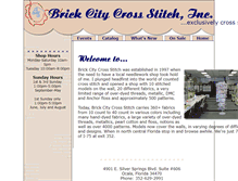 Tablet Screenshot of brickcitycrossstitch.com